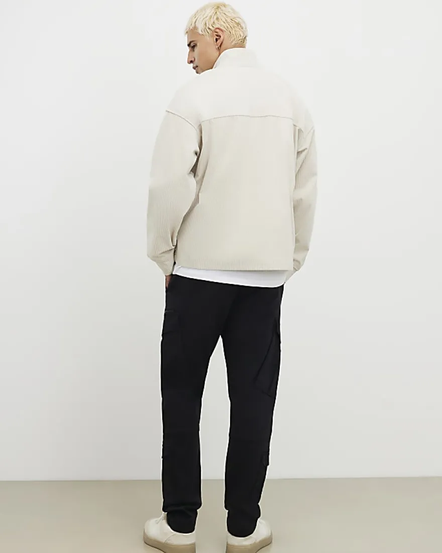 Black Skinny Fit Multi-Pocket Cargo Trousers
