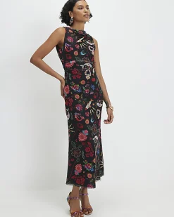 Black Sleeveless Boutique Icon Maxi Dress