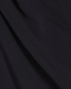 Black Sleeveless Slash Neck Top