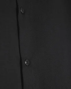Black Slim Fit Premium Long Sleeve Shirt