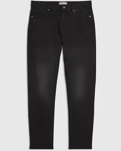 Black Slim Fit Washed Jeans