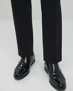 Black Smart Patent Derby Shoes