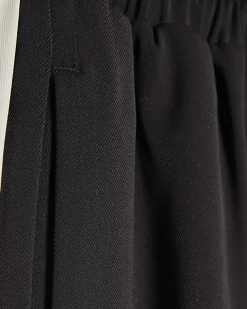 Black Stitch Side Stripe Joggers