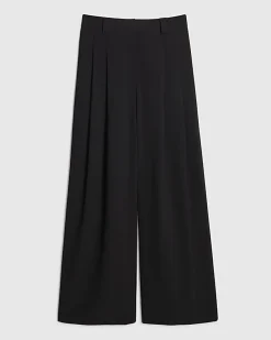 Black Tailored Wide Leg Trousers