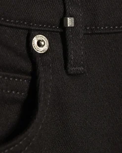 Black Tapered Fit Essential Stretch Jeans