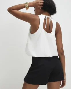 Black Tie Front Skort
