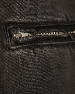 Black Washed Denim Jacket