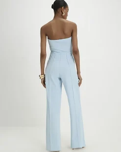 Blue Bandeau Jumpsuit