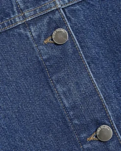 Blue Denim Button Through Mini Dress