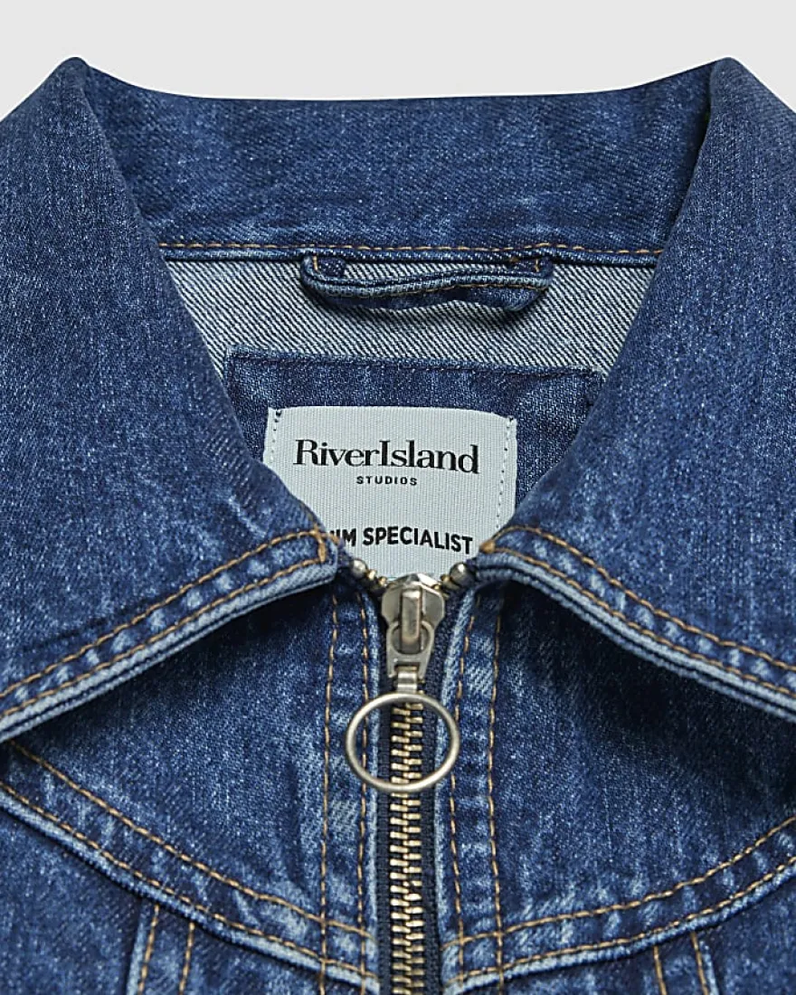 Blue Denim Corset Jacket