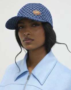 Blue Denim Monogram baseball Cap