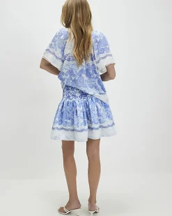 Blue Floral Rara Skirt