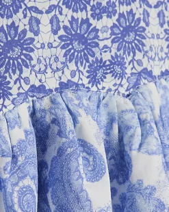 Blue Floral Rara Skirt