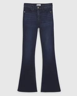 Blue High Waisted Sculpt Flare Jeans