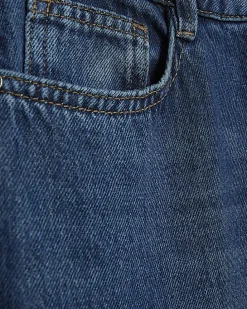 Blue High Waisted Soft Wide Leg Jeans