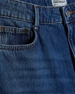Blue High Waisted Soft Wide Leg Jeans