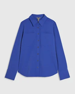 Blue Long Sleeve Tailored Shirt