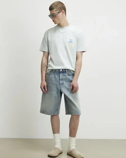 Blue Oversized Fit Cote Bleue Crest T-Shirt