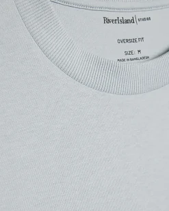 Blue Oversized Fit Heavyweight T-Shirt