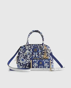 Blue Paisley Print Kettle Tote Bag Bundle
