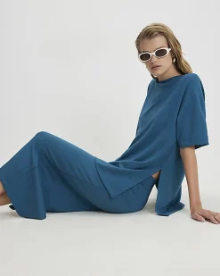 Blue Premium Maxi Skirt