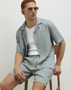 Blue Regular Fit Shorts