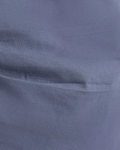 Blue Ruched Side Grown On Sleeve T-shirt