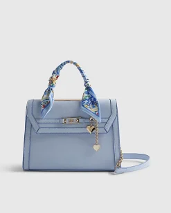 Blue Scarf Charm Tote Bag