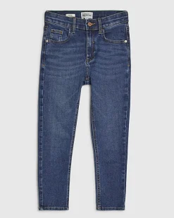 Blue Skinny Fit Capri Jeans