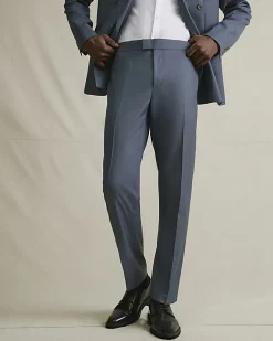 Blue Slim Fit Suit Trousers