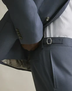 Blue Slim Fit Suit Trousers
