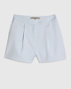 Blue Tailored Shorts
