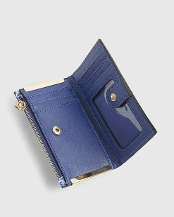 Blue Tile Print Mini Purse