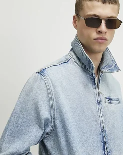 Blue Washed Denim Jacket