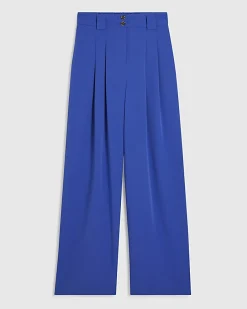 Blue Wide Leg Trousers