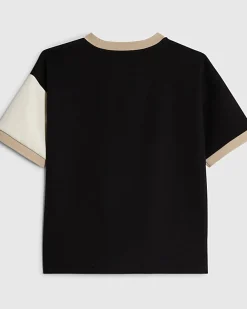 Boys Beige Colour Block Luminis t-shirt