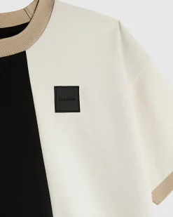 Boys Beige Colour Block Luminis t-shirt