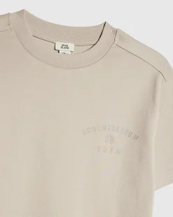 Boys Beige Essentialism T-Shirt Set