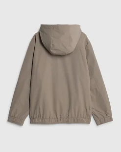 Boys Beige RI Hooded Jacket