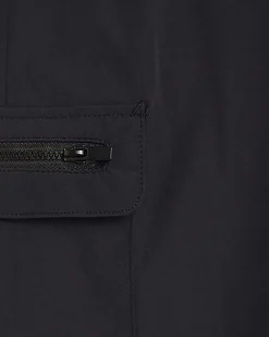 Boys Black Zip Cargo Trousers