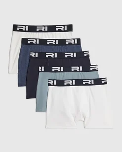 Boys Blue Pack Of 5 Boxers