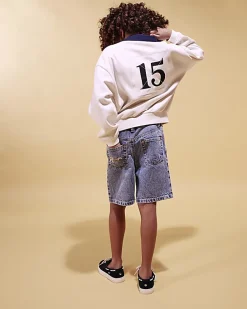 Boys Blue Washed Denim Shorts
