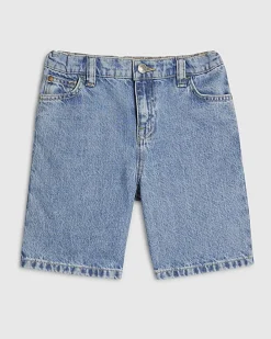 Boys Blue Washed Denim Shorts