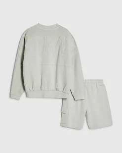 Boys Green MCMXII Sweatshirt Set