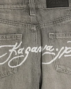 Boys Grey Denim Jorts