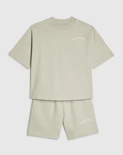 Boys Grey Palais Dept T-Shirt Set