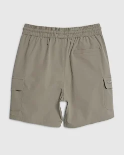 Boys Grey Zip Cargo Shorts
