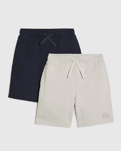 Boys Navy RR Pack Of 2 Shorts