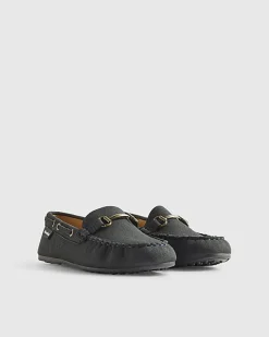Boys Navy Snaffle Loafers