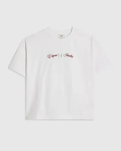 Boys White Boat Graphic T-Shirt